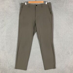 Cuts AO Pants Men's Size 34 Olive Slim Tapered Fit Stretch Polyester Golf Work